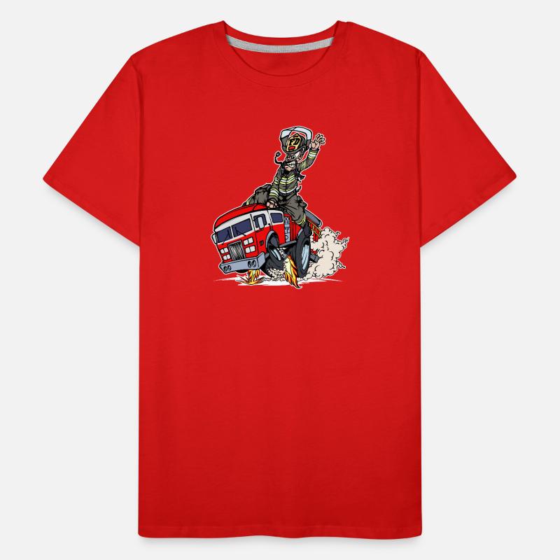 Pompier pompier sauveteur T-shirt bio Premium Homme