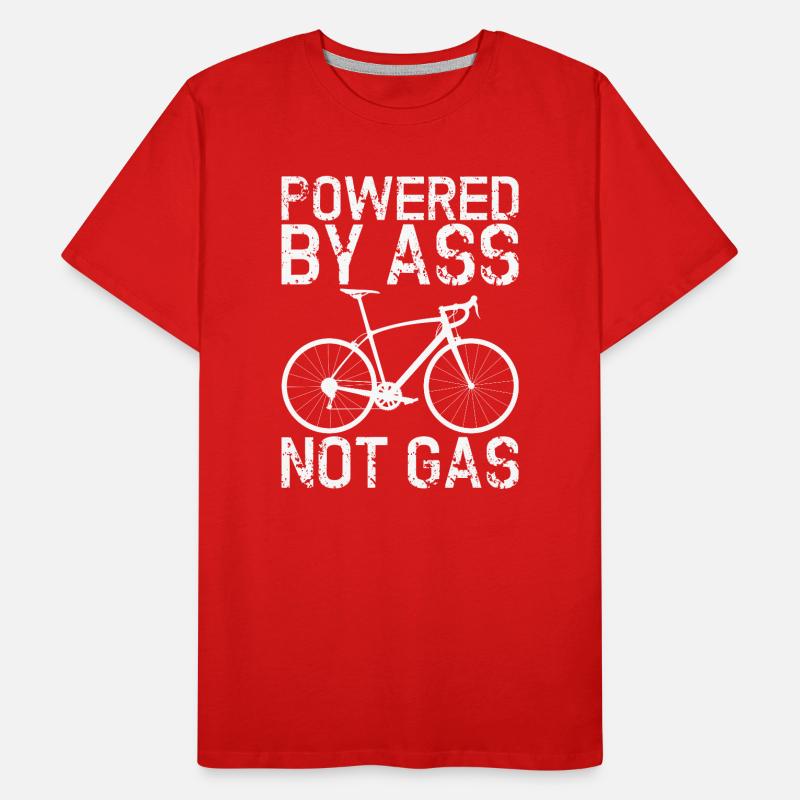 Propulsé par des basses, pas du gaz T-shirt bio Premium Homme