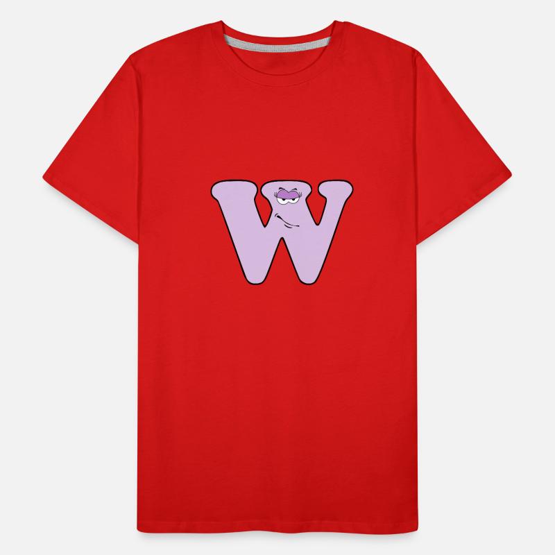 W T-shirt bio Premium Homme