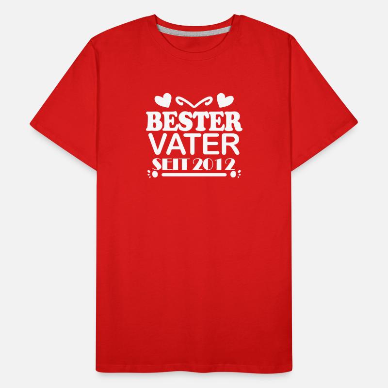 Bester Vater seit 2012 Männer Premium Bio T-Shirt