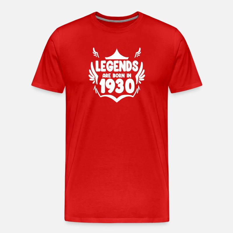 1930 - Männer Premium Bio T-Shirt - Rot