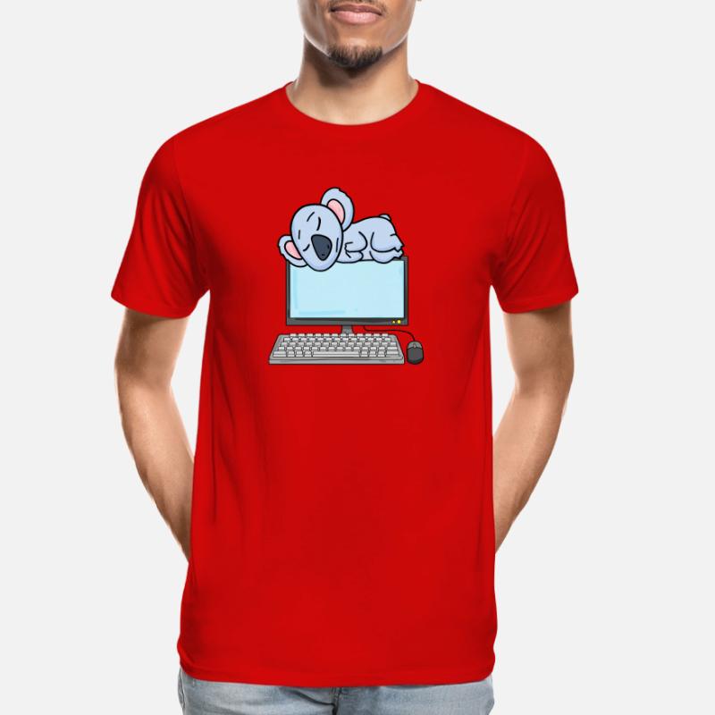 Koala Computer Nerd Programmeur Cadeau T-shirt bio Premium Homme