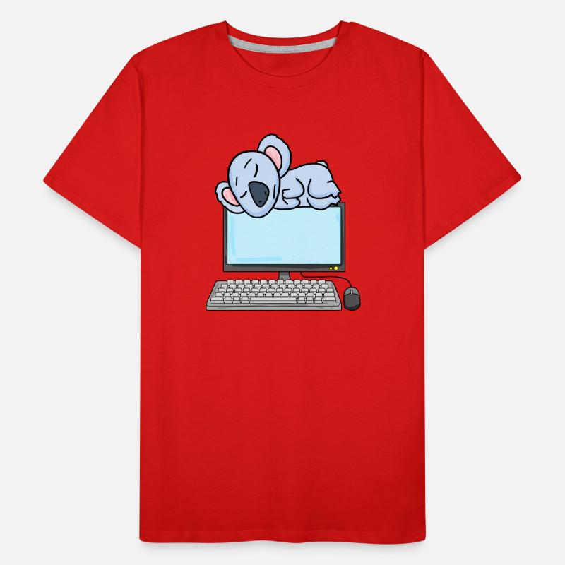 Koala Computer Nerd Programmeur Cadeau T-shirt bio Premium Homme