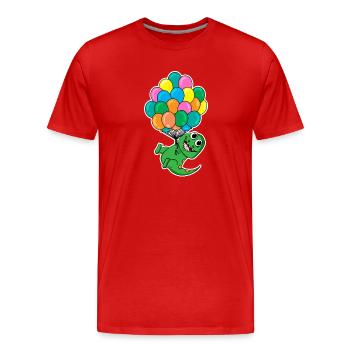 Ballons ballons Dino Kids Motif - T-shirt bio Premium Homme - rouge - Devant - Damien (186cm)
