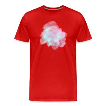 splash bunt farbe muster aufdruck comic style - Männer Premium Bio T-Shirt - Rot - Vorne - Damien (186cm)