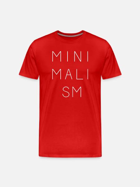 Minimalisme - T-shirt bio Premium Homme - rouge