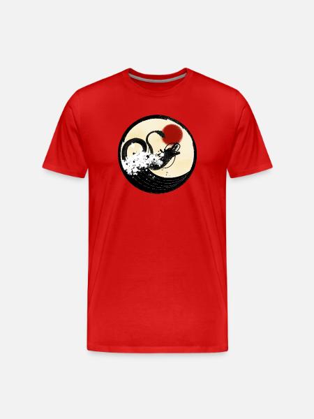 Dragon chinois - T-shirt bio Premium Homme - rouge