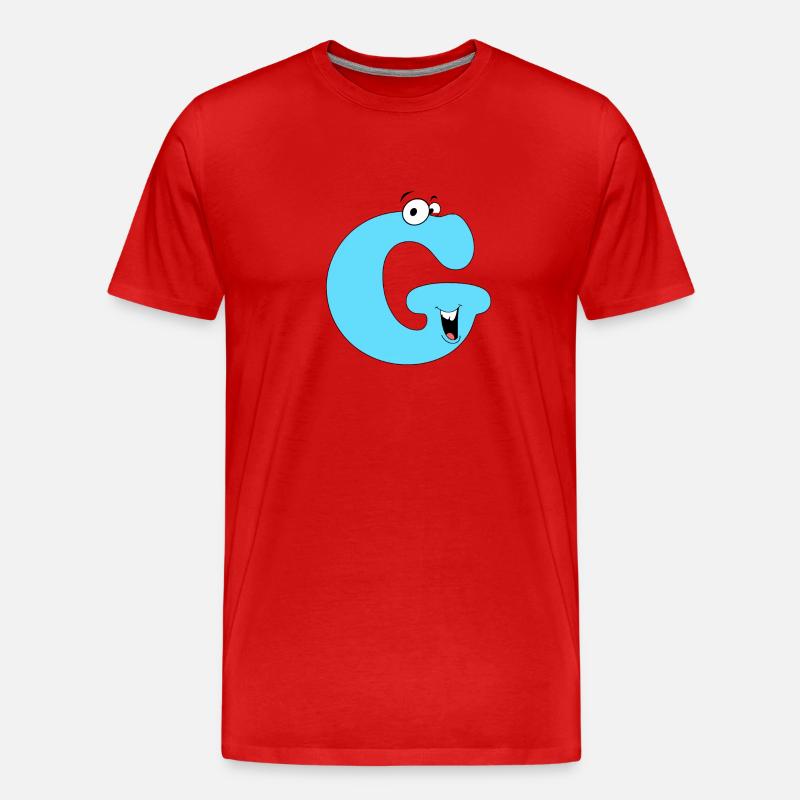 G - Männer Premium Bio T-Shirt - Rot