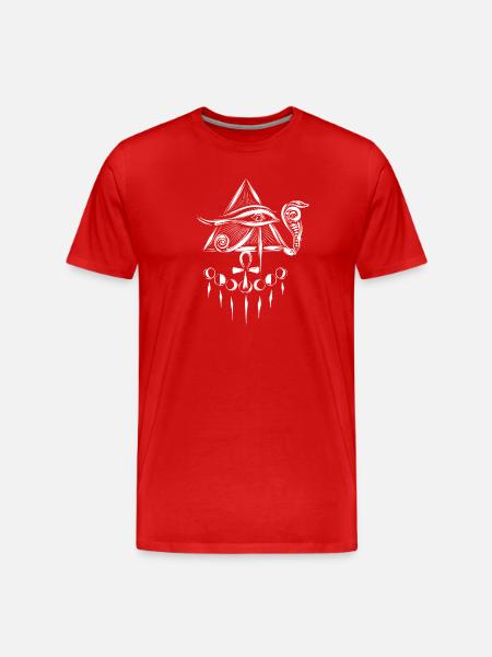 Horus' Eye - Men's Premium Organic T-Shirt - red