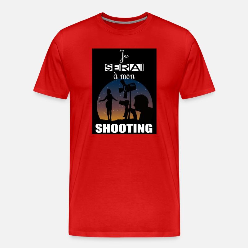 Ich werde schießen - Männer Premium Bio T-Shirt - Rot