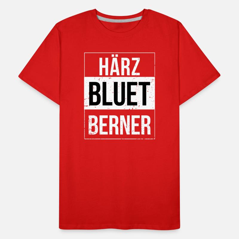 Bern Härzbluetberner Berner Männer Premium Bio T-Shirt
