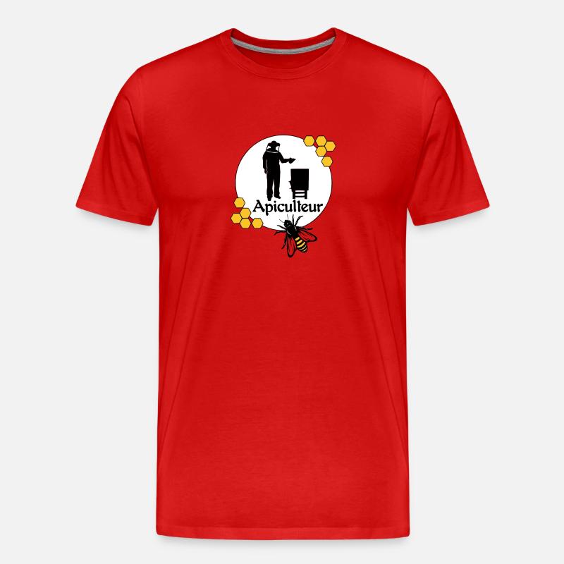 Bienenzüchter - Männer Premium Bio T-Shirt - Rot