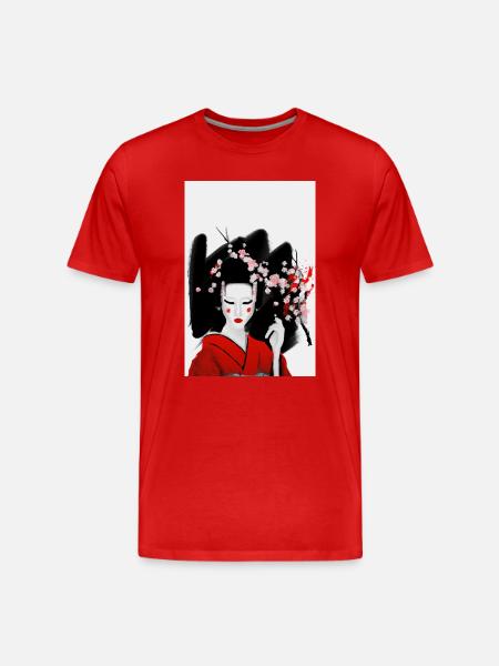Bloody geisha - Men's Premium Organic T-Shirt - red