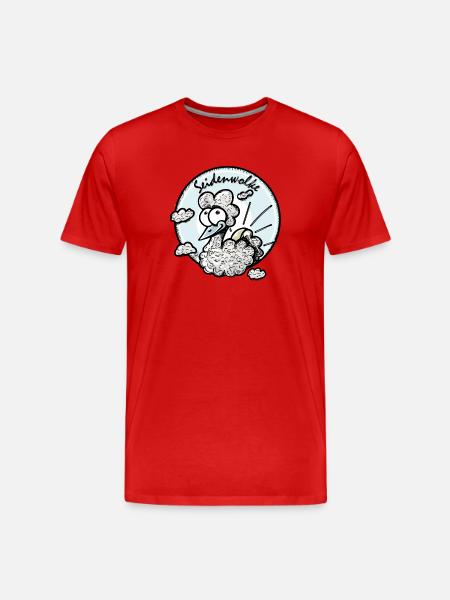 Seidenwolke - Männer Premium Bio T-Shirt - Rot