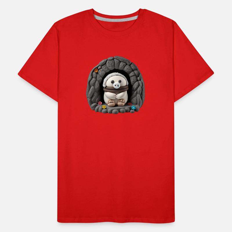 Cute weird creature Männer Premium Bio T-Shirt