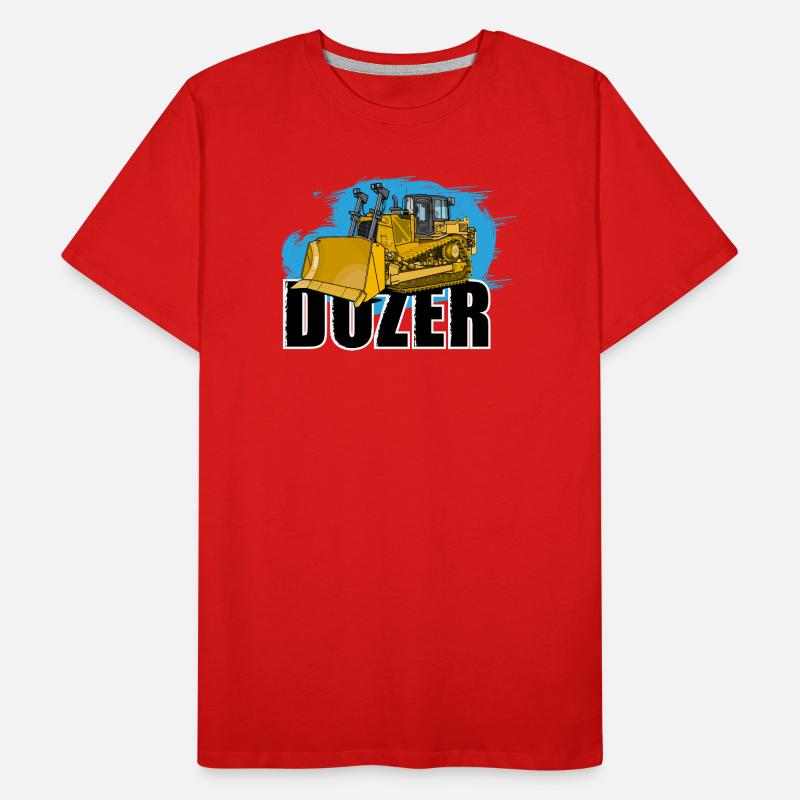 Bulldozer oder Planierraupe Männer Premium Bio T-Shirt
