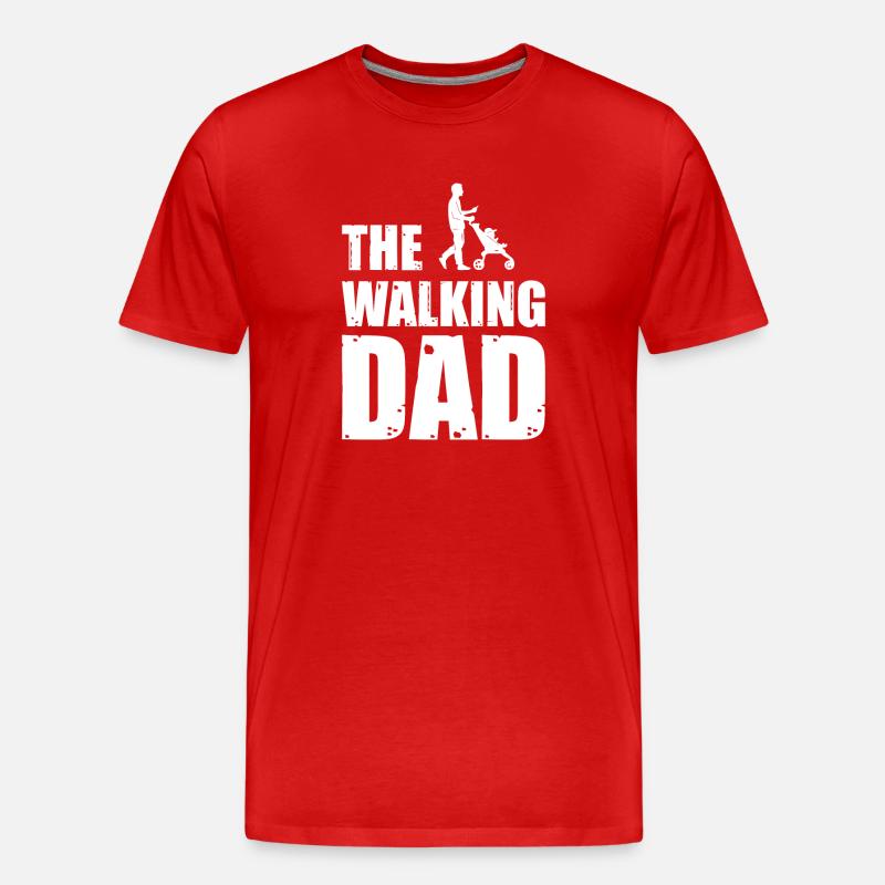 Der wandelnde Vater - Männer Premium Bio T-Shirt - Rot