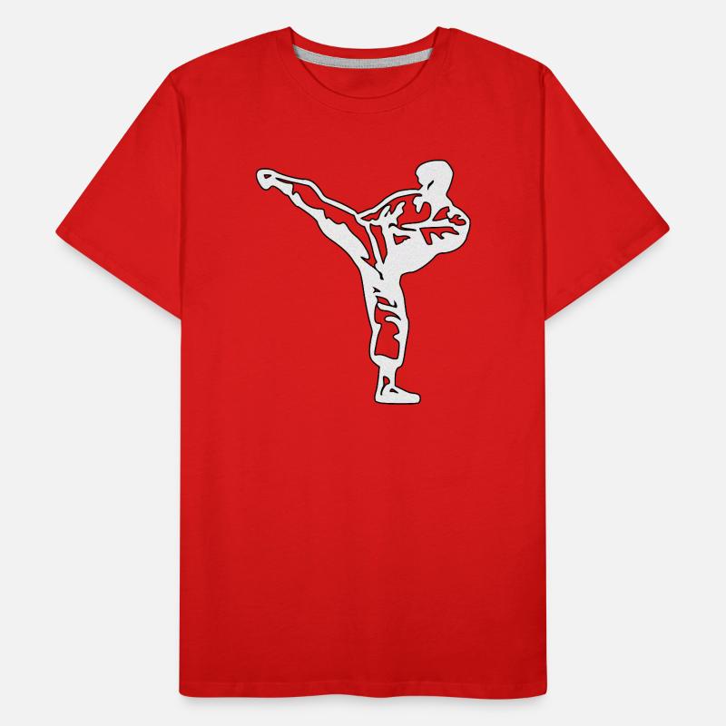 Karate Silver Men's Premium Organic T-Shirt