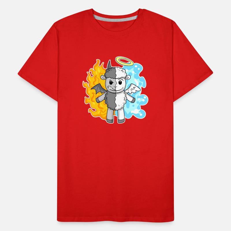 Sheep - Angels and Devils Men's Premium Organic T-Shirt