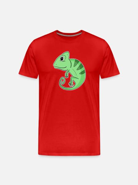 Chameleons Chameleon - Men's Premium Organic T-Shirt - red