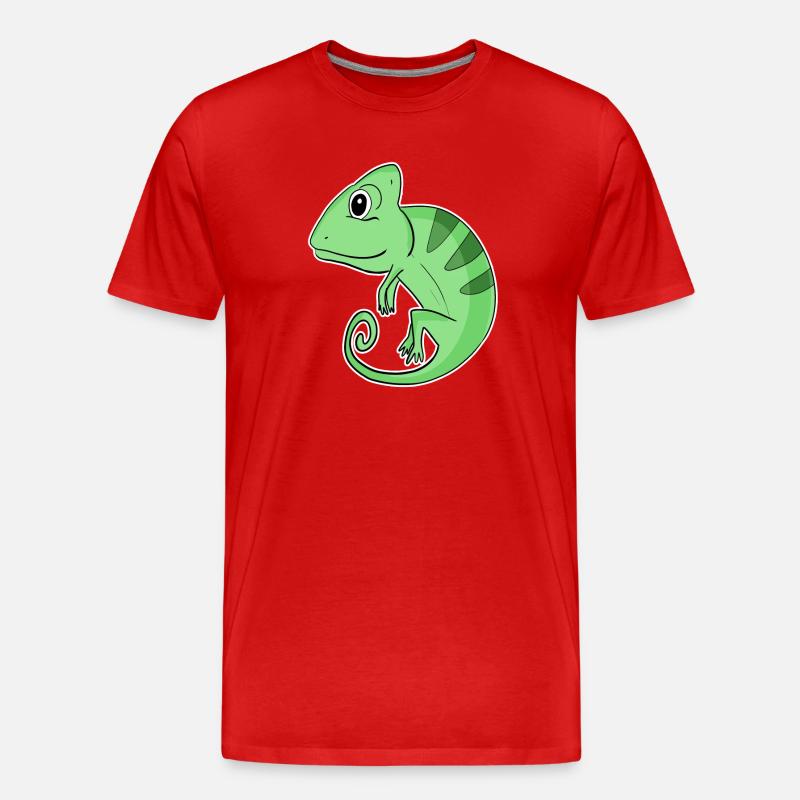 Caméléons Caméléon - T-shirt bio Premium Homme - rouge