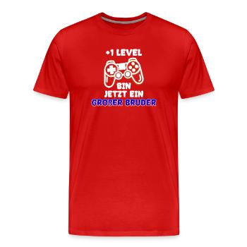 Familienglück Baby Schwanger Nachwuchs Statement - Männer Premium Bio T-Shirt - Rot - Vorne - Damien (186cm)