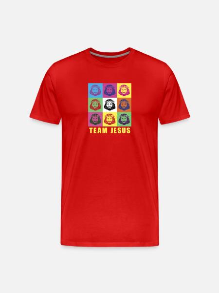 L'équipe Jesus - T-shirt bio Premium Homme - rouge