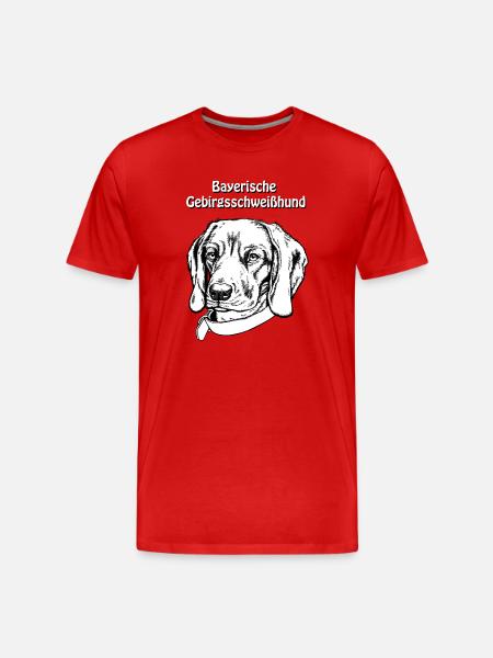 BGS Portrait - Männer Premium Bio T-Shirt - Rot