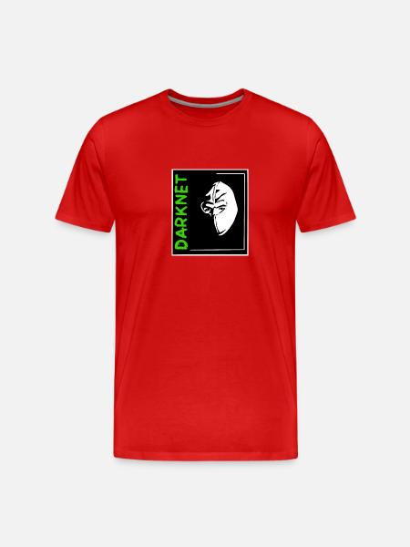 Darknet - Men's Premium Organic T-Shirt - red