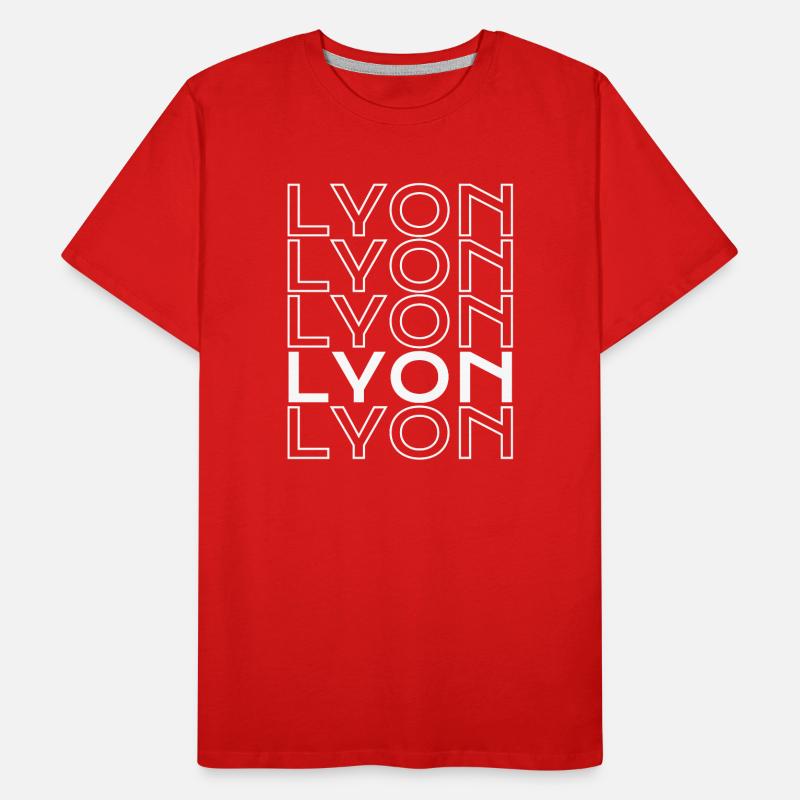 Lyon Typo Grid Männer Premium Bio T-Shirt
