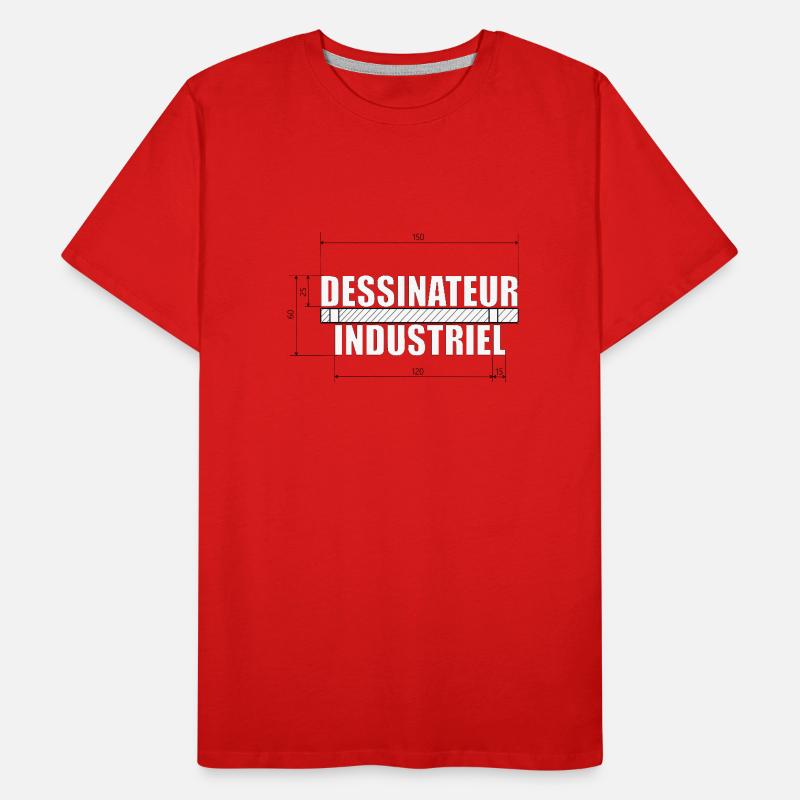 dessinateur industriel T-shirt bio Premium Homme