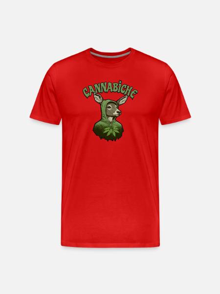 Cannabiche 03 - Men's Premium Organic T-Shirt - red
