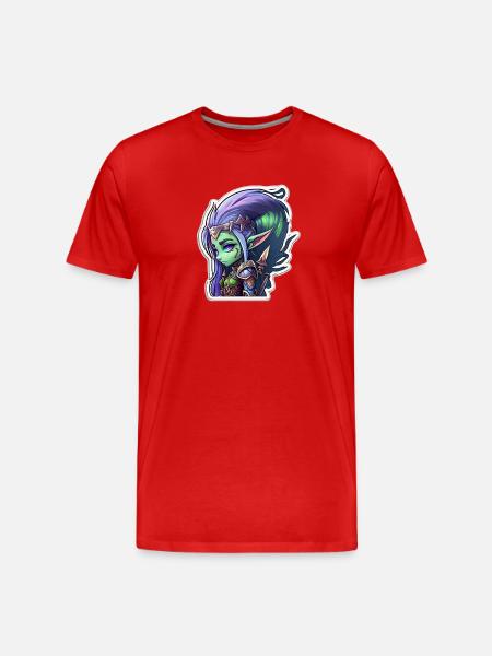 Night Elf - Men's Premium Organic T-Shirt - red