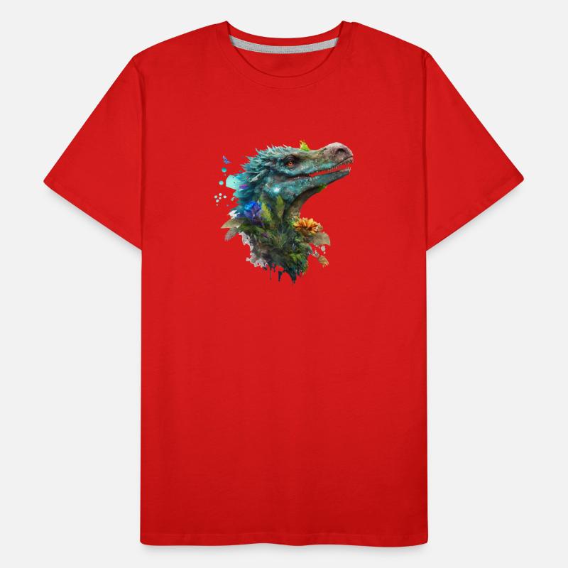 Blue Velociraptor Men's Premium Organic T-Shirt