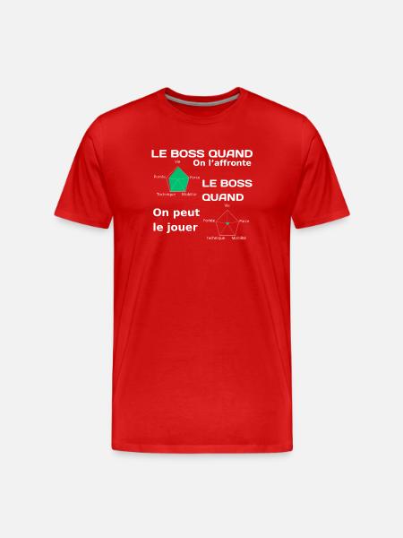 Le niveau d'un chef - Men's Premium Organic T-Shirt - red