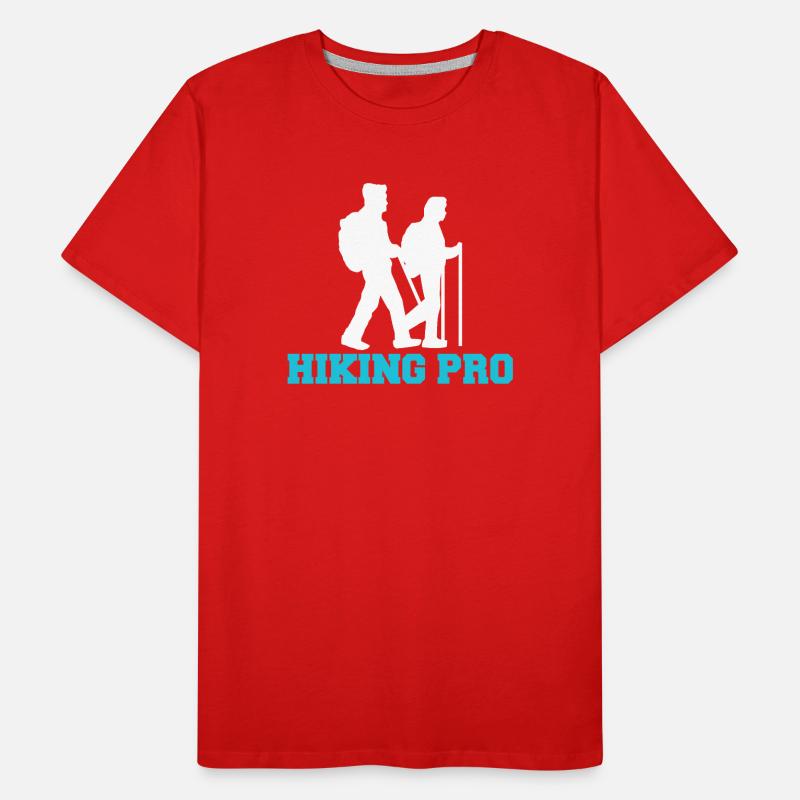 Hiker Mountain Hike Hiking Hike Statement Men's Premium Organic T-Shirt