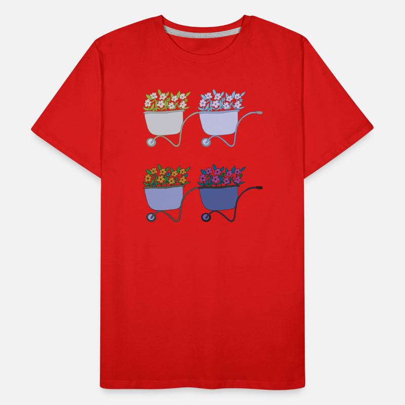 Wheelbarrows 4-fold Men's Premium Organic T-Shirt
