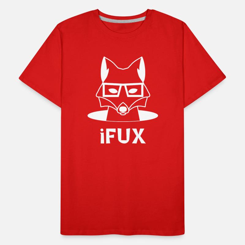 iFUX - iFUCHS, jeux de mots, dialecte autrichien T-shirt bio Premium Homme