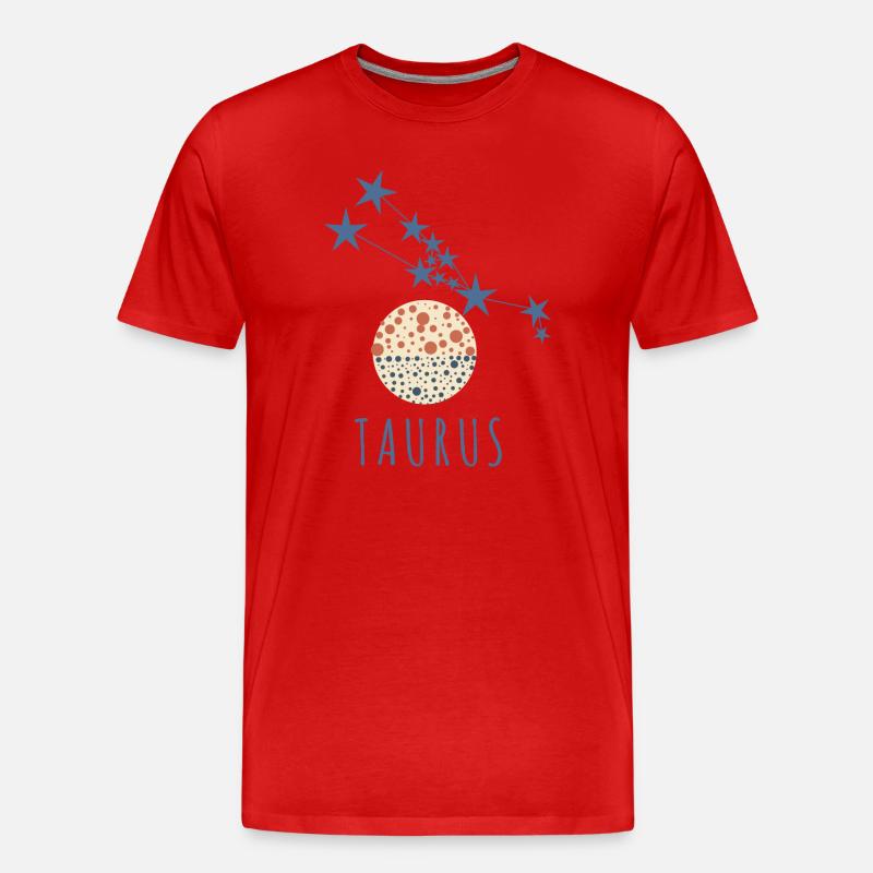 Das Sternbild Stier - Männer Premium Bio T-Shirt - Rot