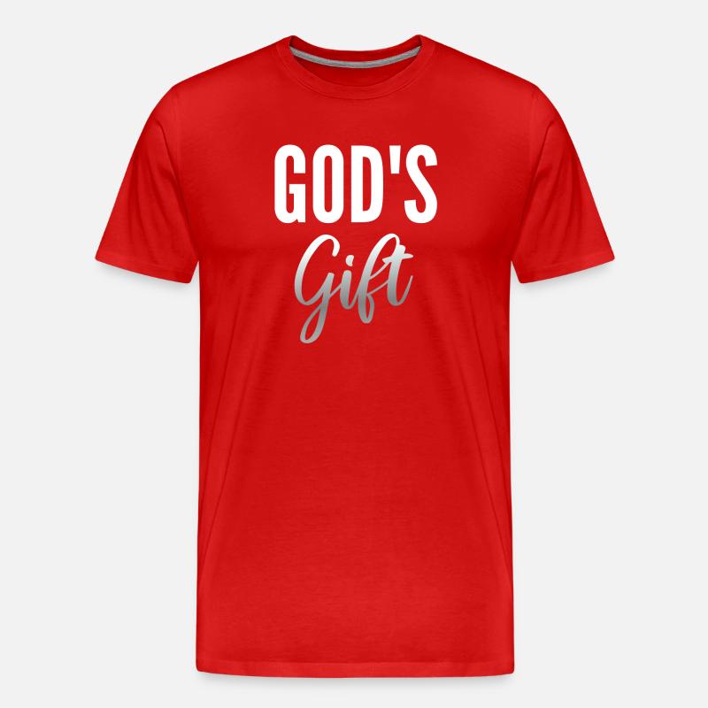 Geschenk Gottes - Männer Premium Bio T-Shirt - Rot