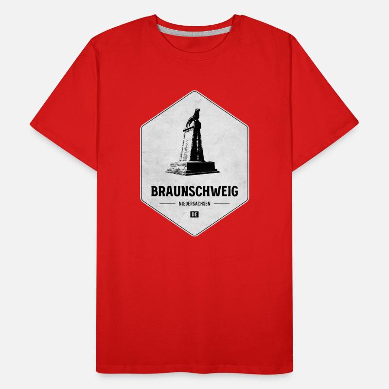 Emblème du monument de Brunswick T-shirt bio Premium Homme