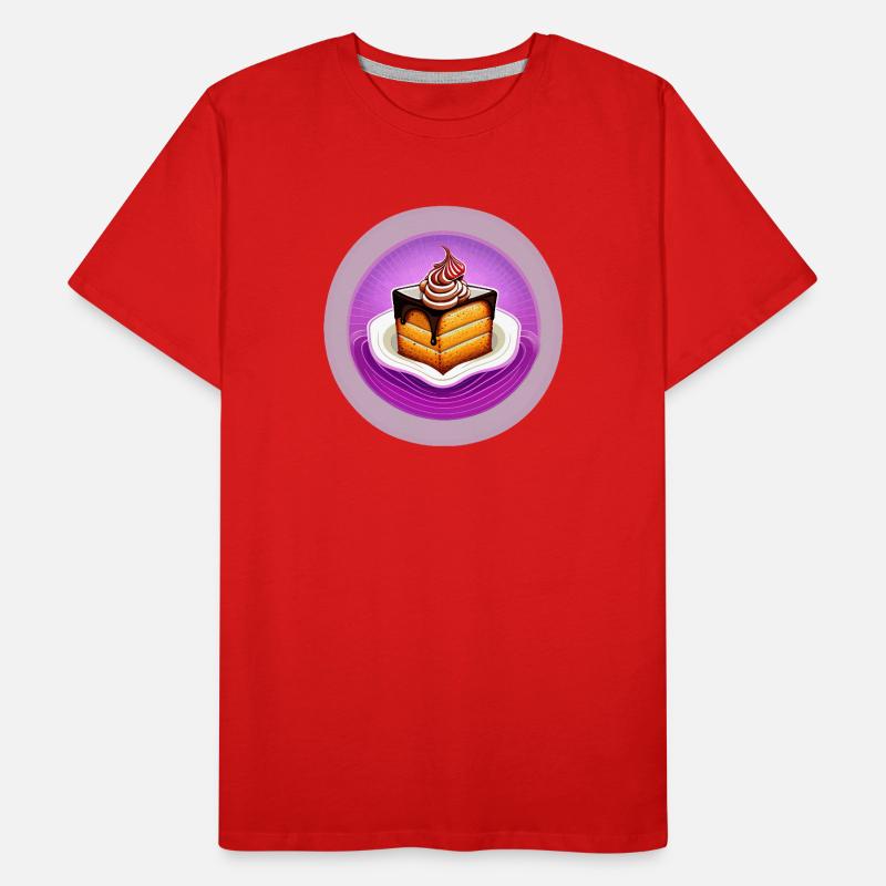 Kuchen, Torte, Backen Männer Premium Bio T-Shirt