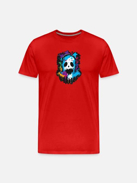 Geist - Männer Premium Bio T-Shirt - Rot