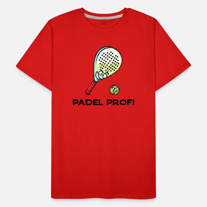Padel Game Player Statement Padel Racket Balls Men's Premium Organic T-Shirt