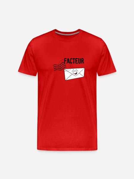 Facteur - T-shirt bio Premium Homme - rouge