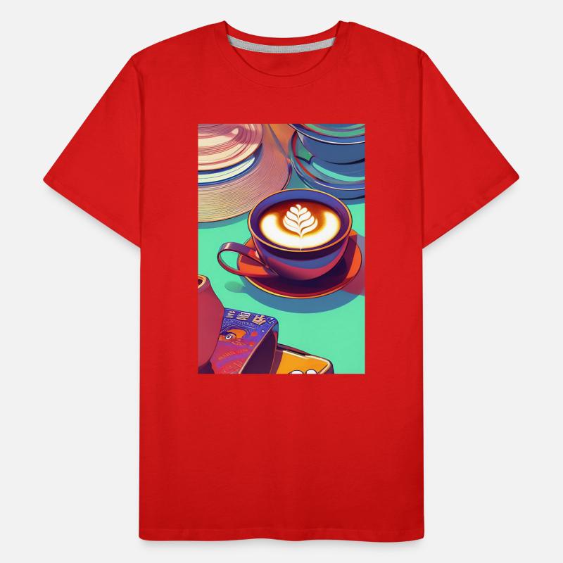 Coffee, coffee beans Men's Premium Organic T-Shirt