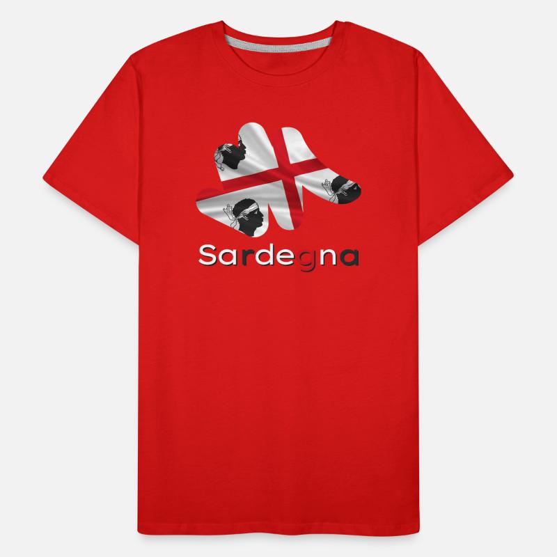 Flag Sardinia Men's Premium Organic T-Shirt