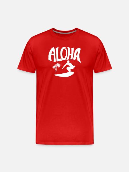 surfing, surfing, surf spot - Men's Premium Organic T-Shirt - red