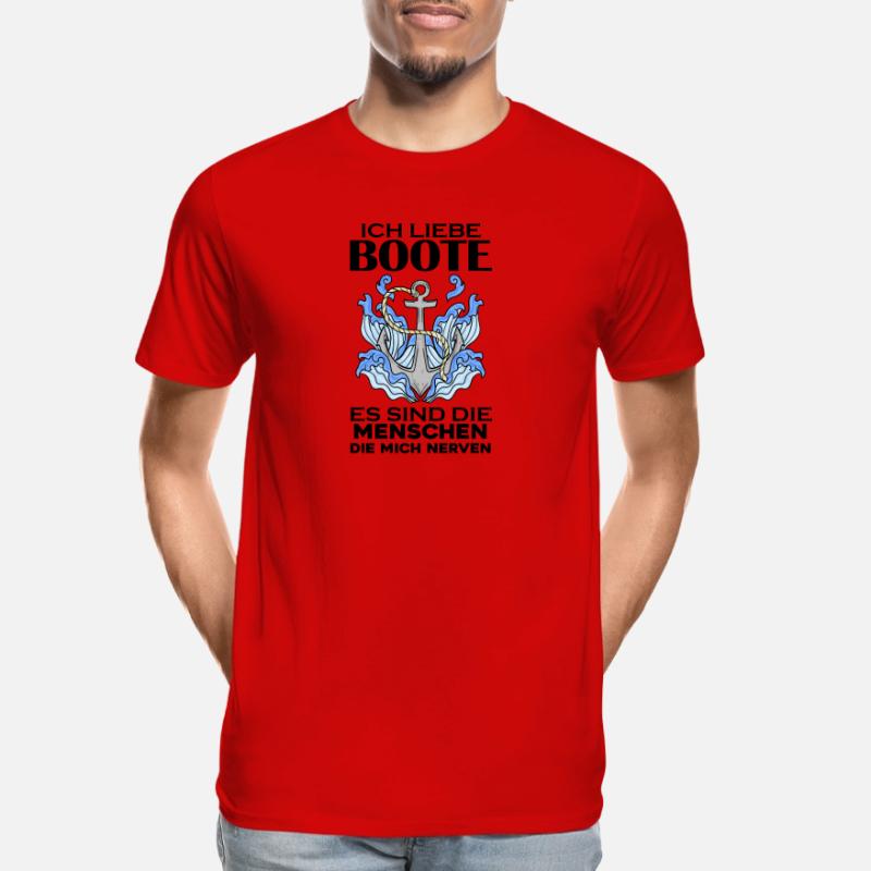 Boote Motorboot Boot Männer Premium Bio T-Shirt