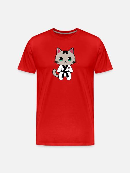 Karate Kittens - Men's Premium Organic T-Shirt - red